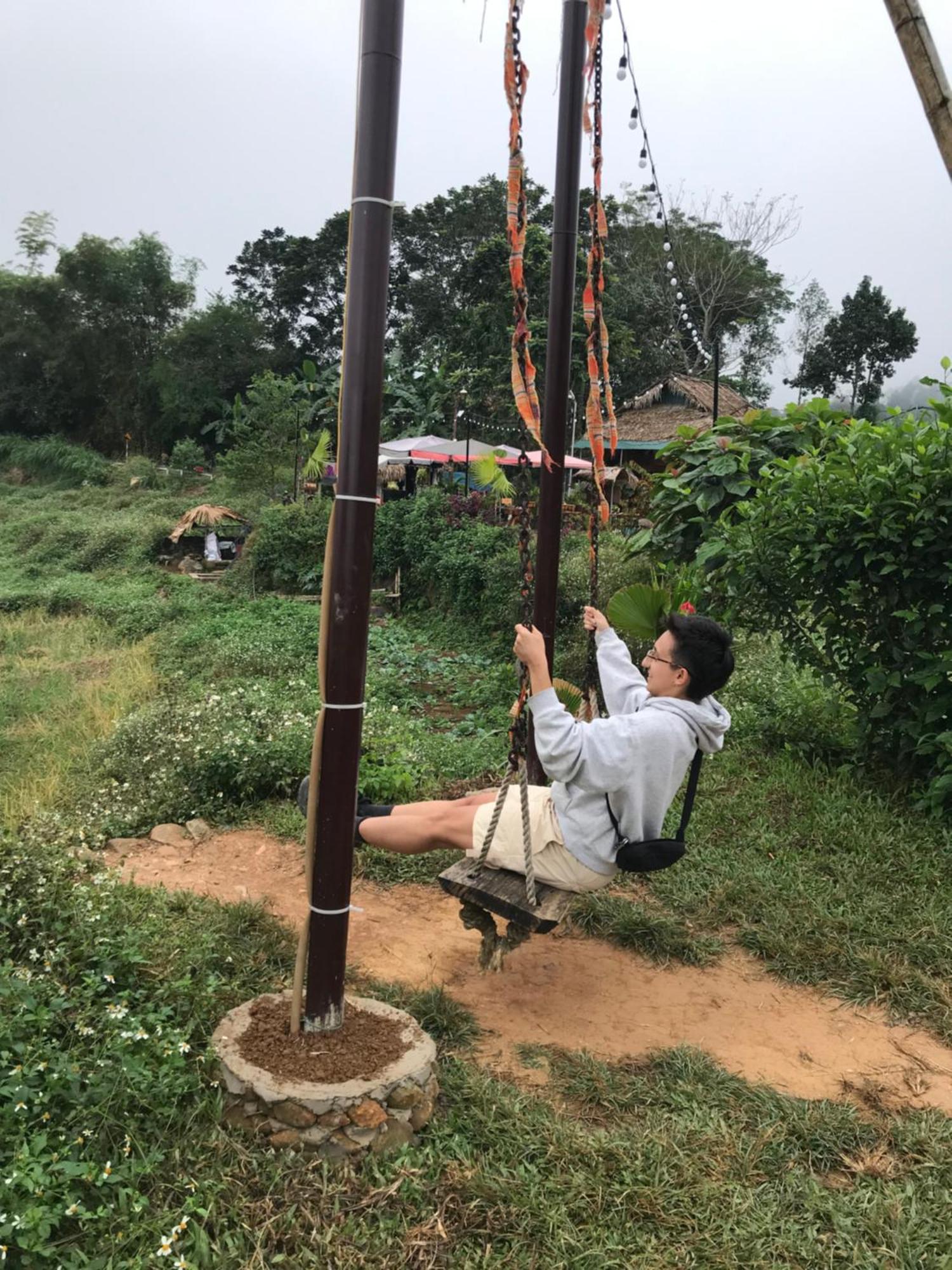 Oh Pu Luong Homestay Huong Ba Thuoc 外观 照片